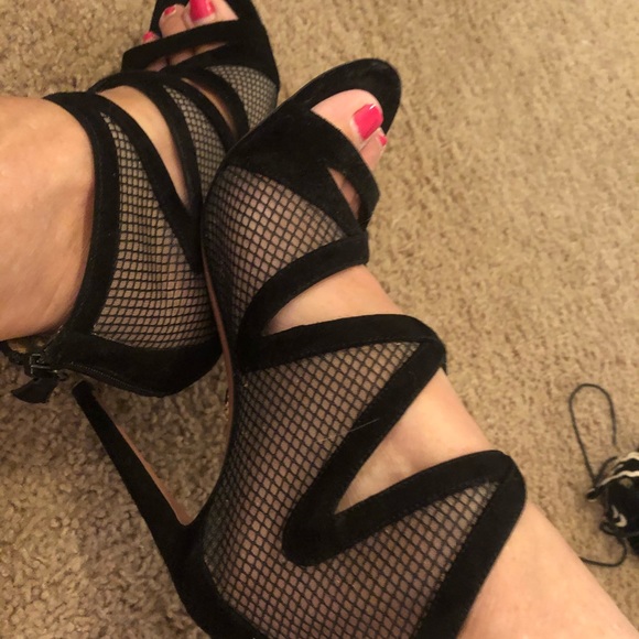 Authentic Aquazzura Peep toe booties size 37.5 - Picture 6 of 8